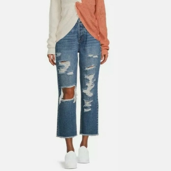 VANILLA STAR 90’s Boyfriend Super High Rise Jeans - Picture 2 of 10